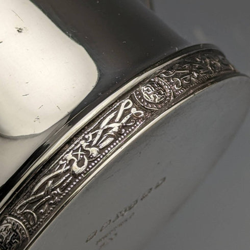 British vintage silver plated mug